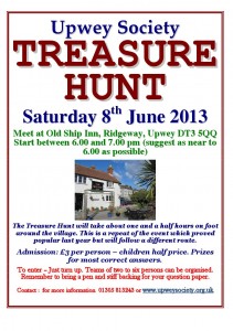 UPWEY TREASURE HUNT - 2013